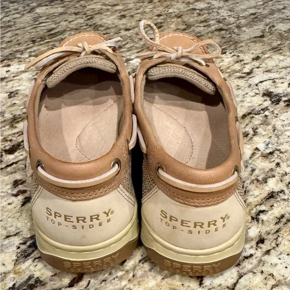 Sperry Tan and Cream Flats - Picture 4 of 7